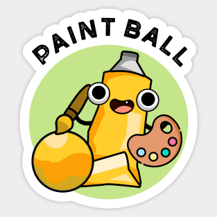 Paintball Cute Paint Pun Sticker